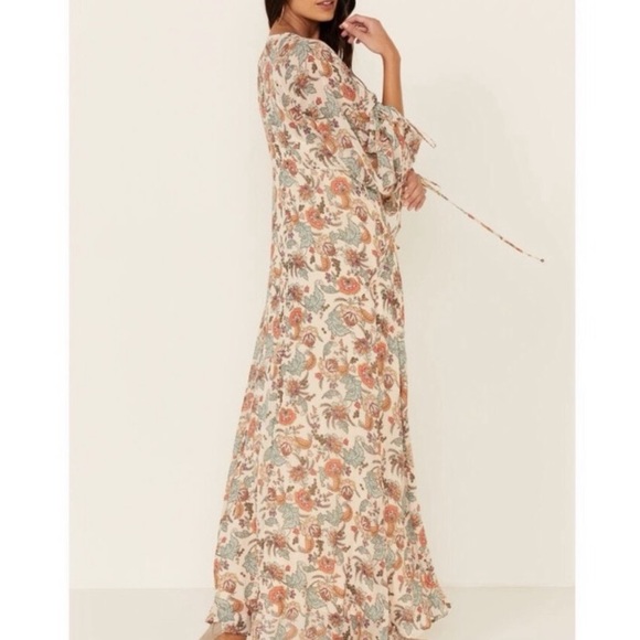 ❤️… Free People Earth Tea Combo Floral Boho dress - Picture 2 of 11